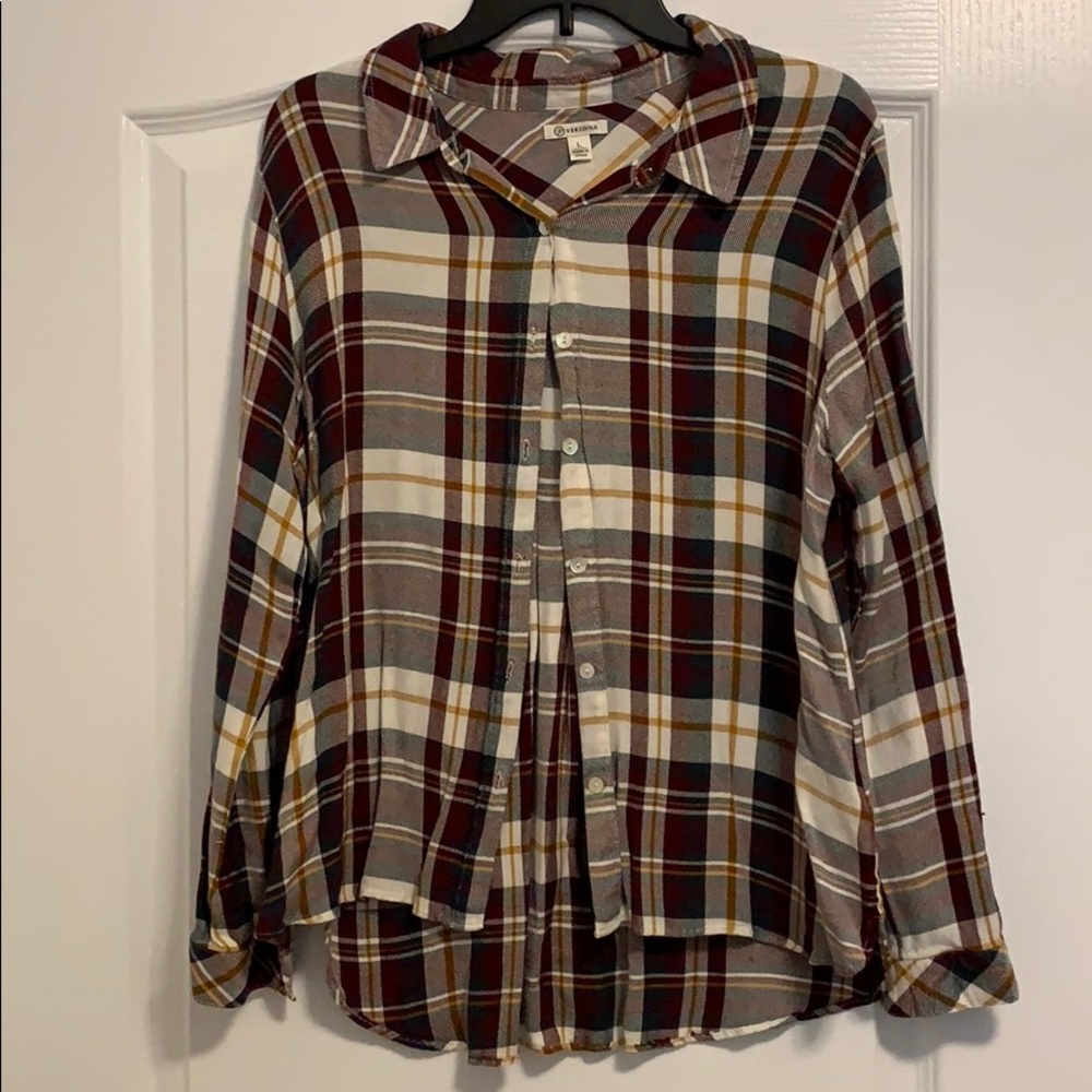 Maroon/Yellow Flannel